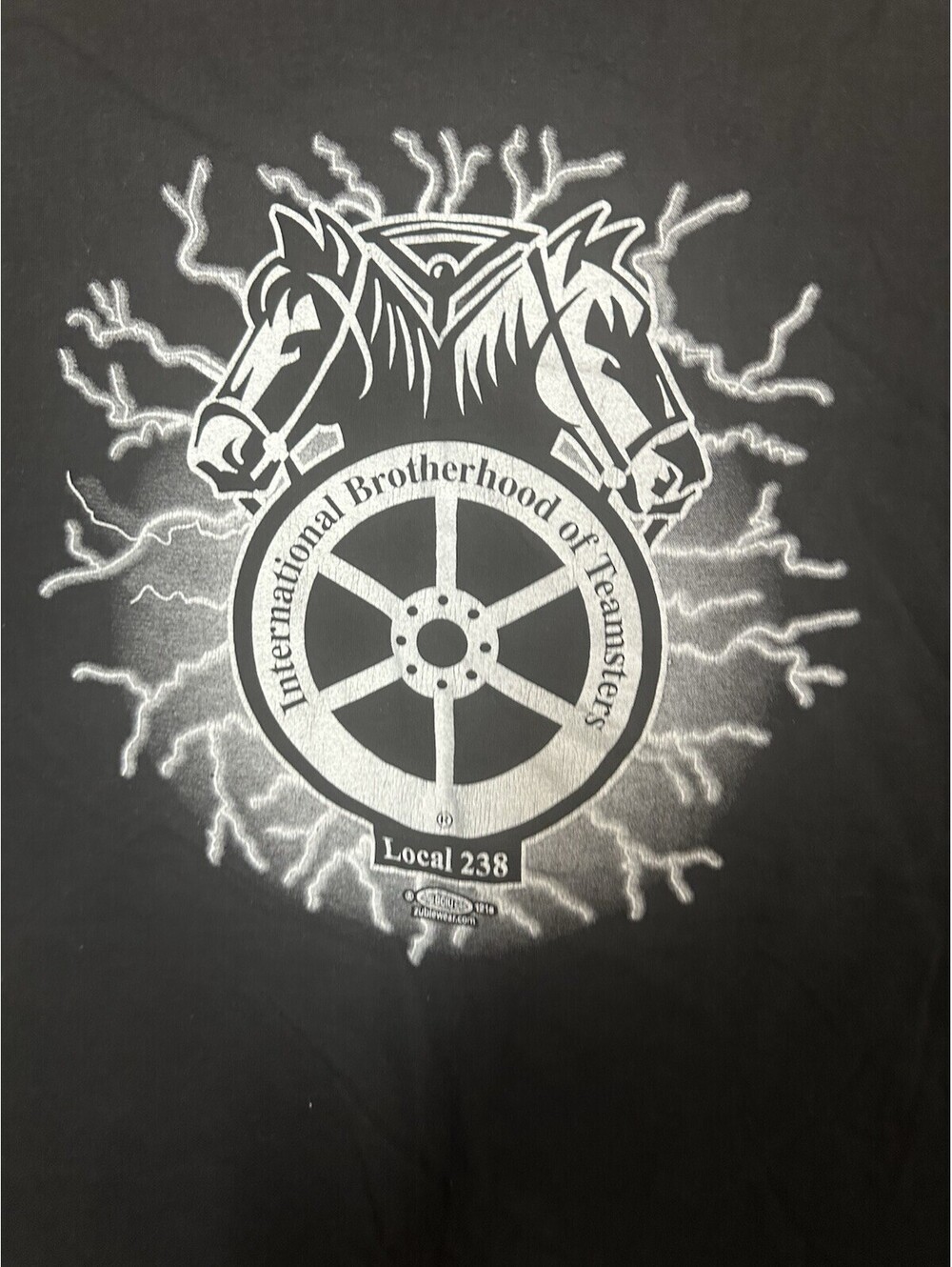 Union Made USA Teamsters Local 238 Pocket T Shirt Black 2XL Brotherhood